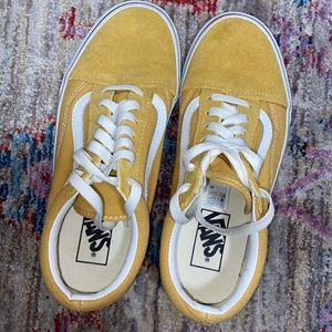 Vans Old Skool sneakers yellow Lo size womens 7.5